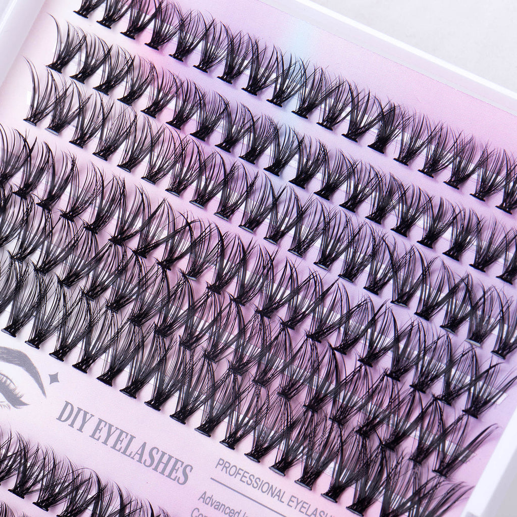 12 Rows Of 30D Plus 40D Clusters Of 240 Segmented Lashes Set